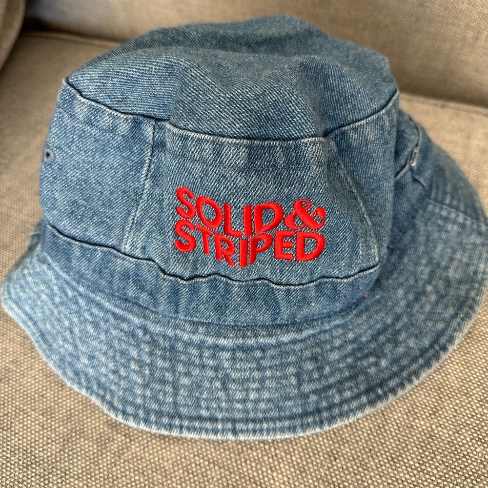 Solid & Striped Denim Bucket Hat